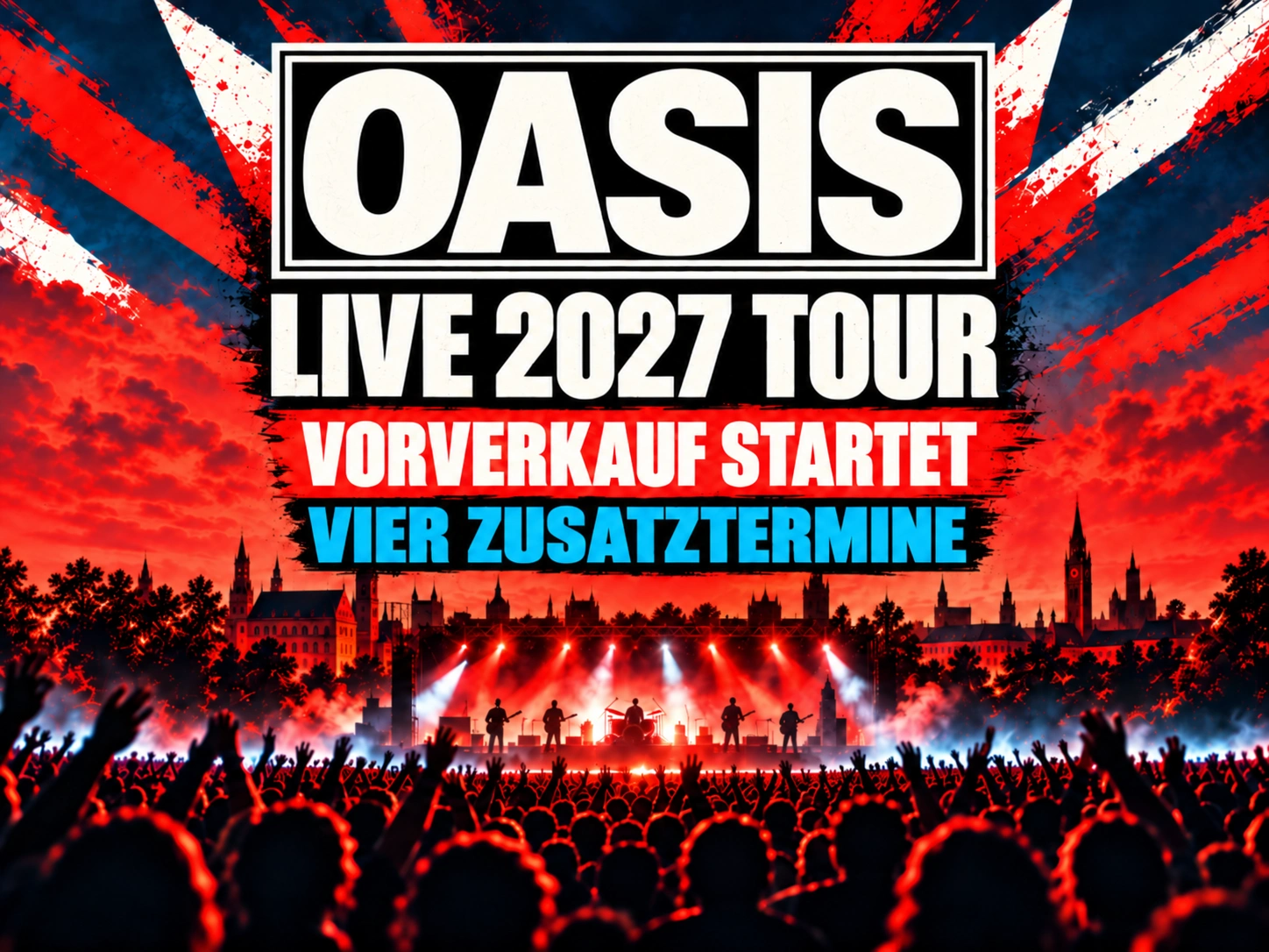 Oasis-voorverkoop start: Vier extra data aangekondigd – München krijgt derde Allianz-Arena-show